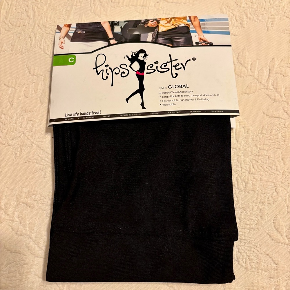 Black hips-sister Waist Pack in style Global